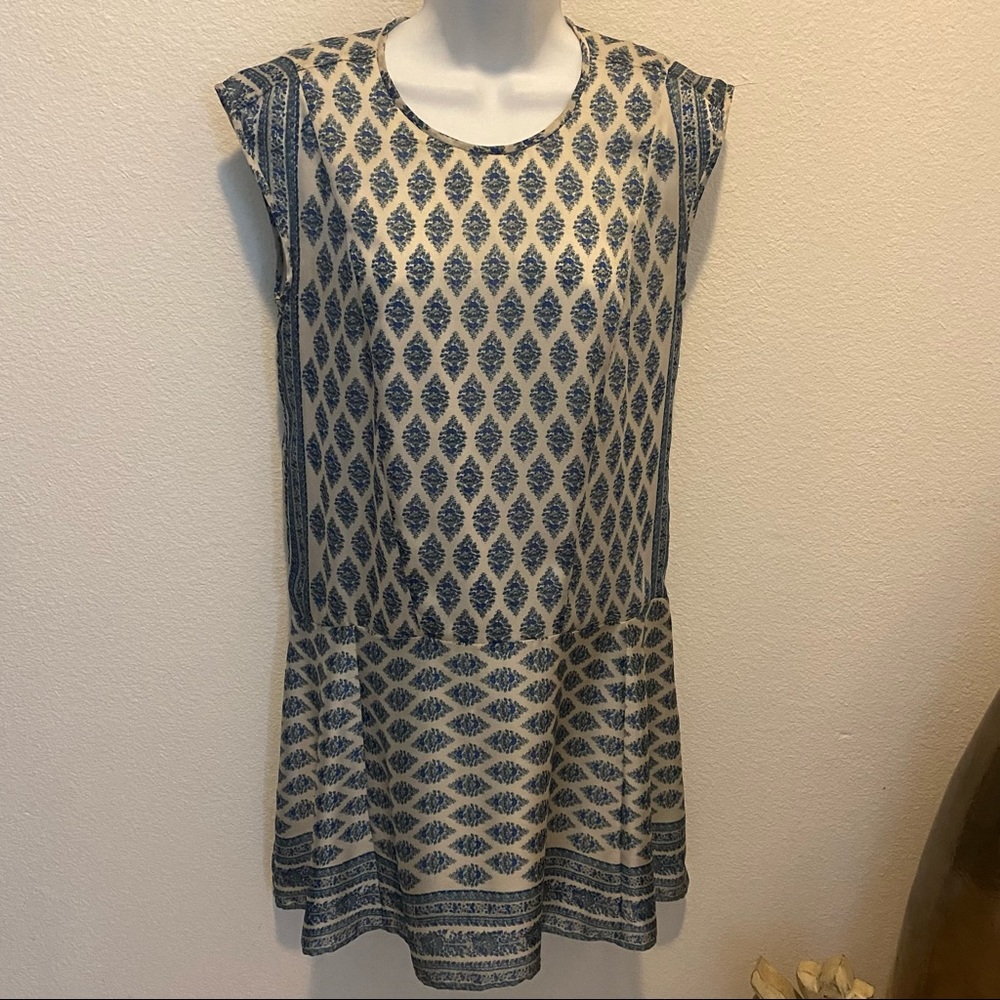 Madewell Summer Blue Floral Dress Sz Small